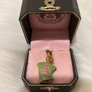 Juicy Couture T-Shirt Logo Yorkie  “Not that into you” Charm